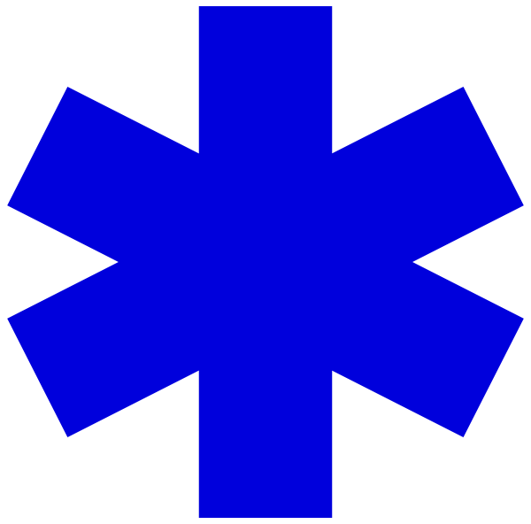600x592 Star Of Life Clip Art