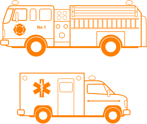 500x423 Emergency Service Vehicle Vector Image Public Domain Vectors