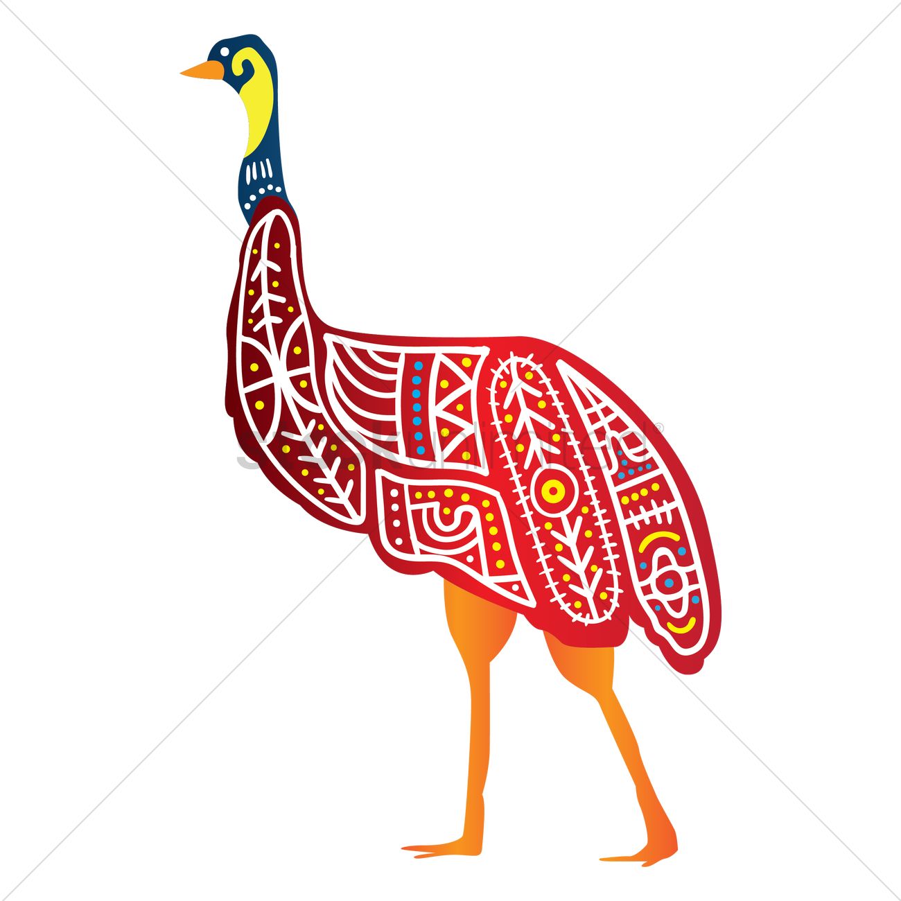 1300x1300 Emu Vector Image