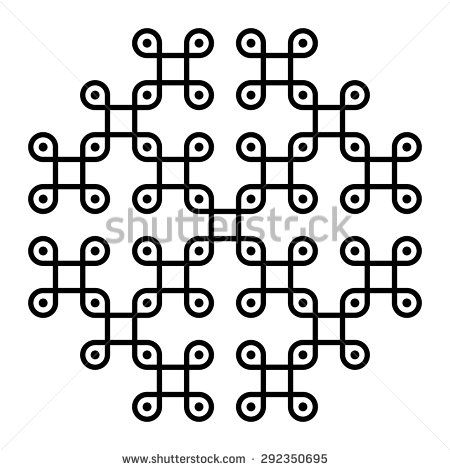 450x470 Crop Circles Vector, Endless Knot Vector, Sacred Geometry Logo