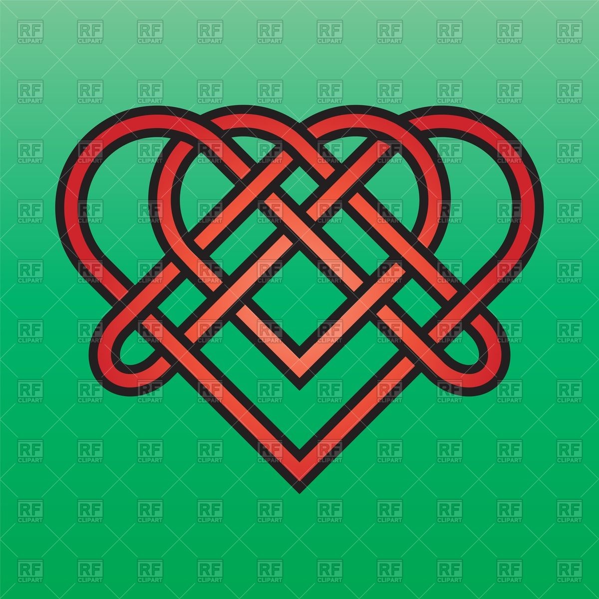 1200x1200 Celtic Heart Shaped Endless Knot Vector Image Vector Artwork Of