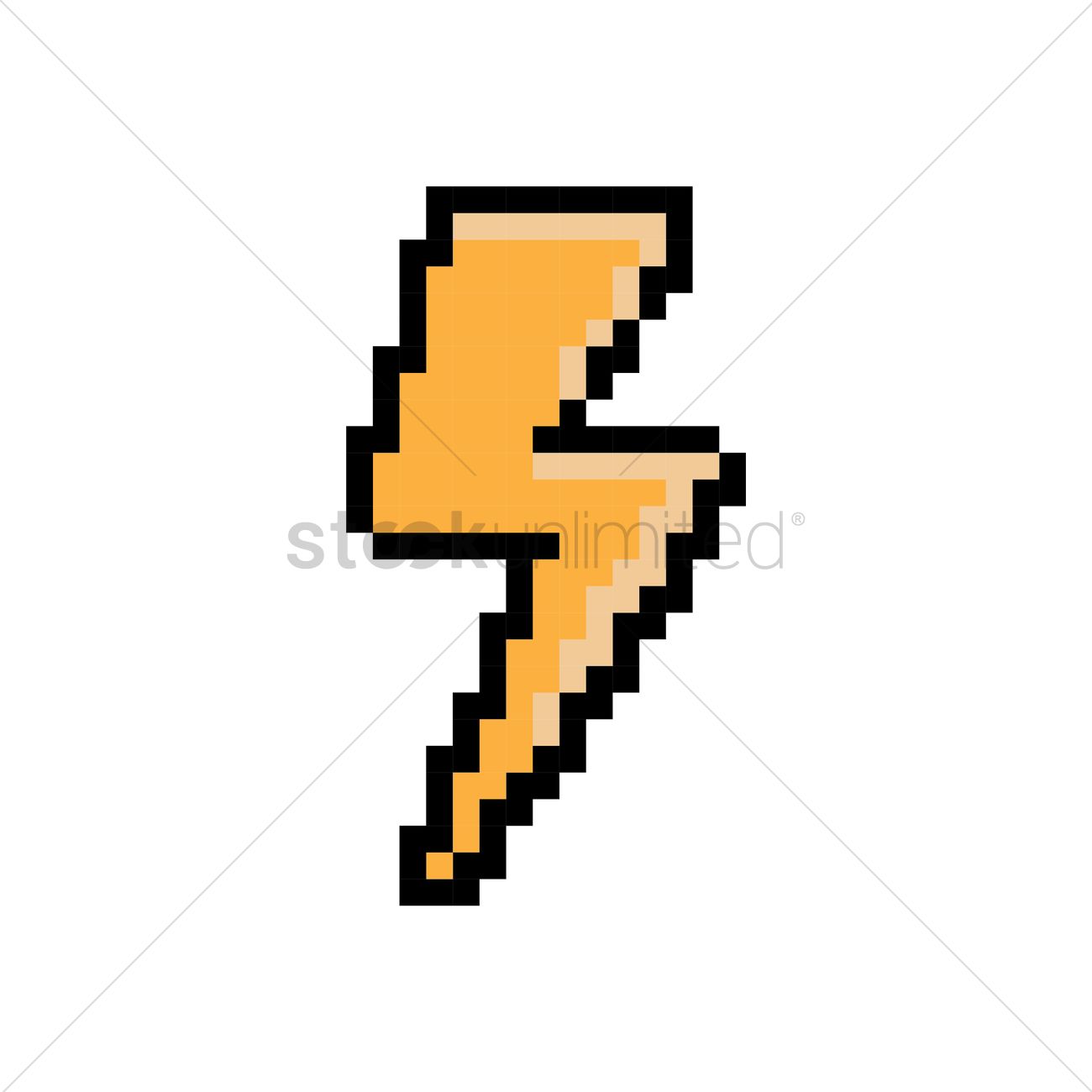1300x1300 Pixel Art Energy Vector Image