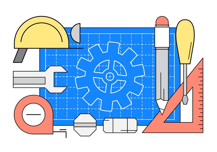 700x490 Linear Engineering Vector Icons