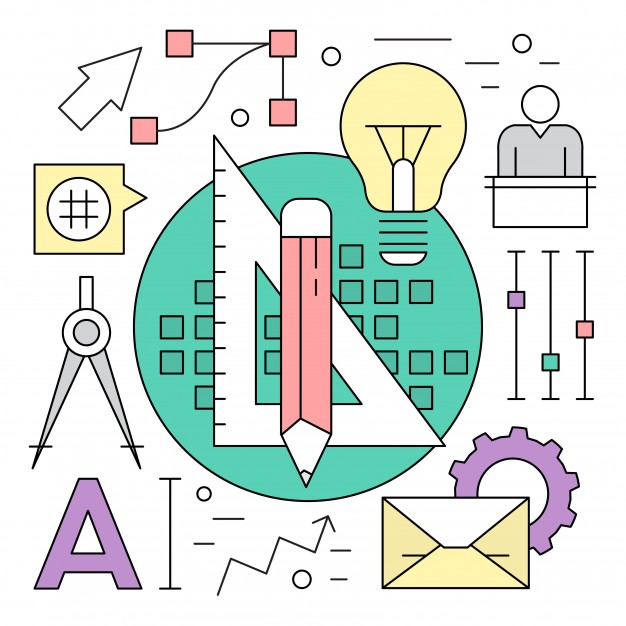 626x626 Linear Design And Engineering Vector Elements Vector Free Download