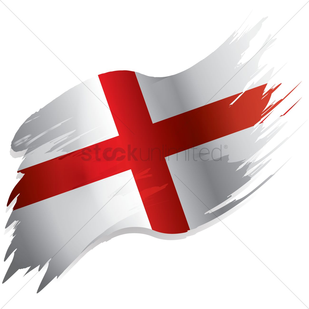 1300x1300 England Flag Vector Image