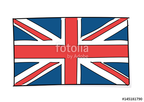500x357 England Flag Vector. Uk Flag Icon Doodle Stock Image And Royalty
