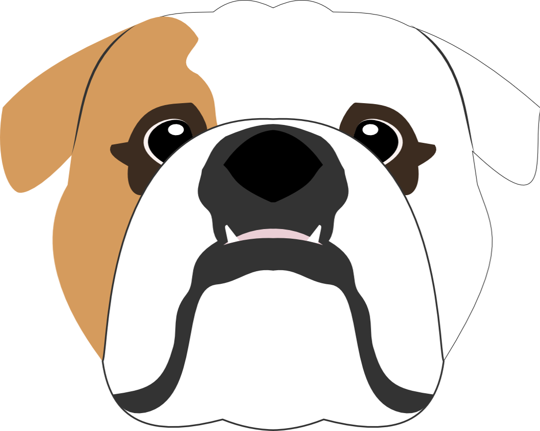 English Bulldog Vector at GetDrawings | Free download