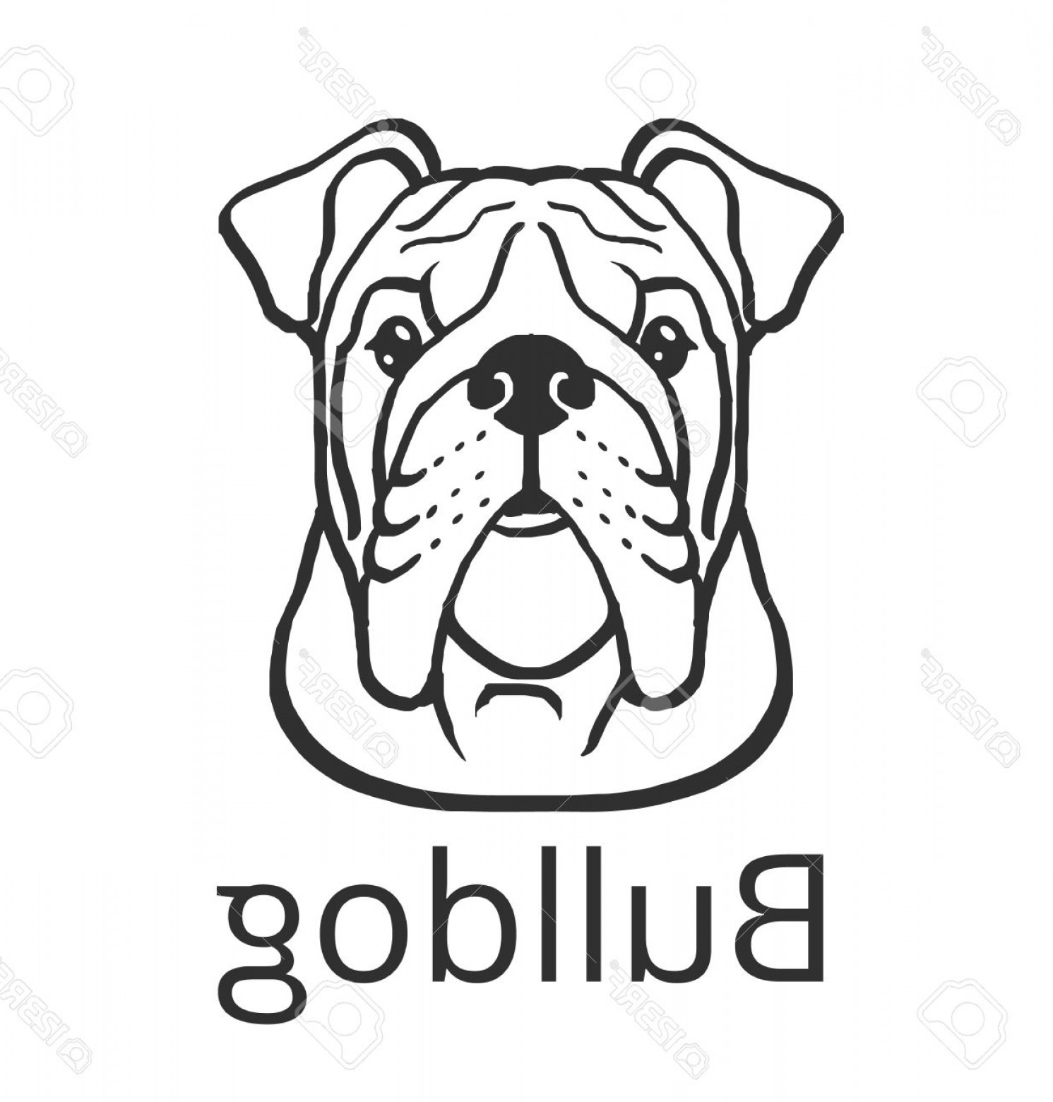 1491x1560 Photostock Vector Bulldog Black Vector Icon Illustration Orangiausa