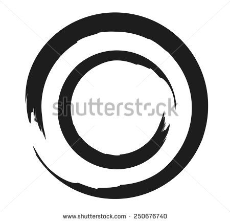 450x434 Double Zen Or Enso Circle Vector Illustration Which Has Many