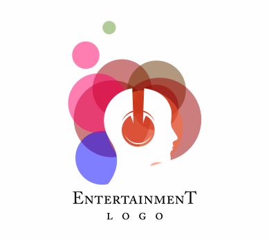 389x346 Music Speaker Head Phone Entertainment Vector Logo Download