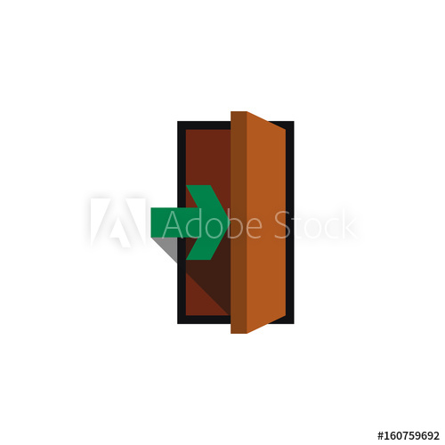 500x500 Isolated Entry Flat Icon. Entrance Vector Element Can Be Used For