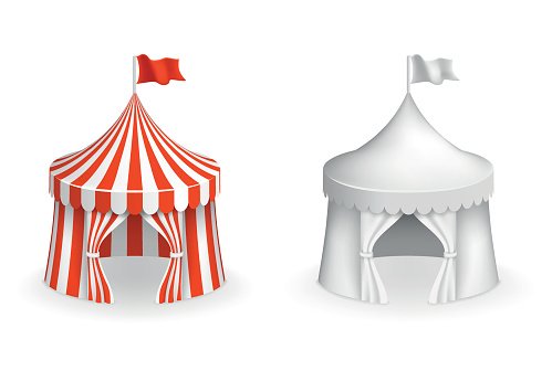 499x345 Round Circus Festival With Entrance Vector Illustration Premium