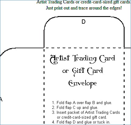 430x412 Business Card Envelope Template Vector