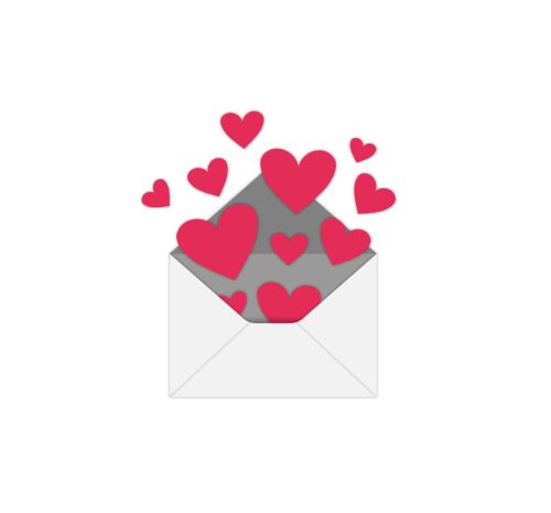 500x465 Love Flying Envelope Vector Material Download Free Vector,3d Model