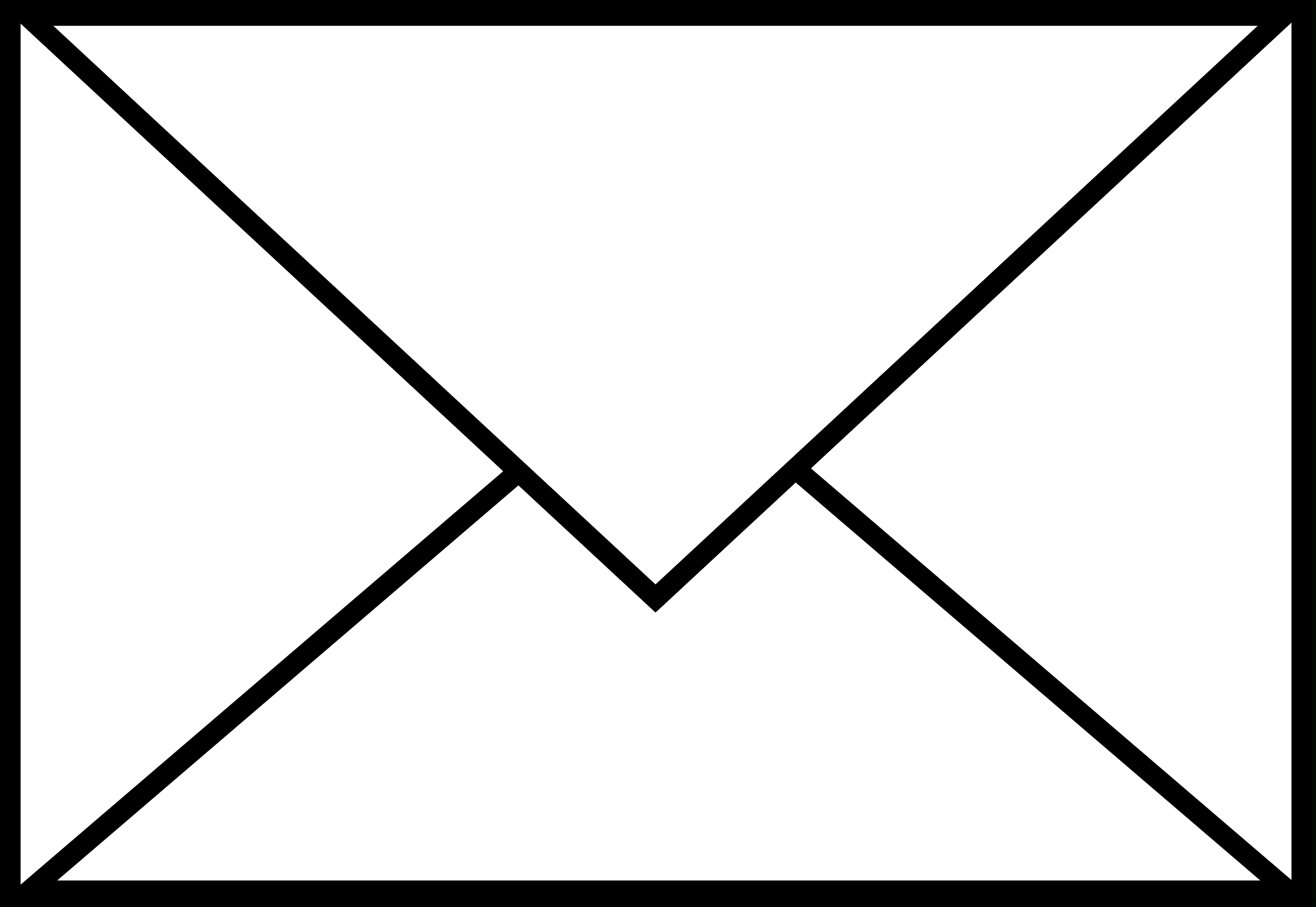4537x3129 Letter And Envelope Clipart