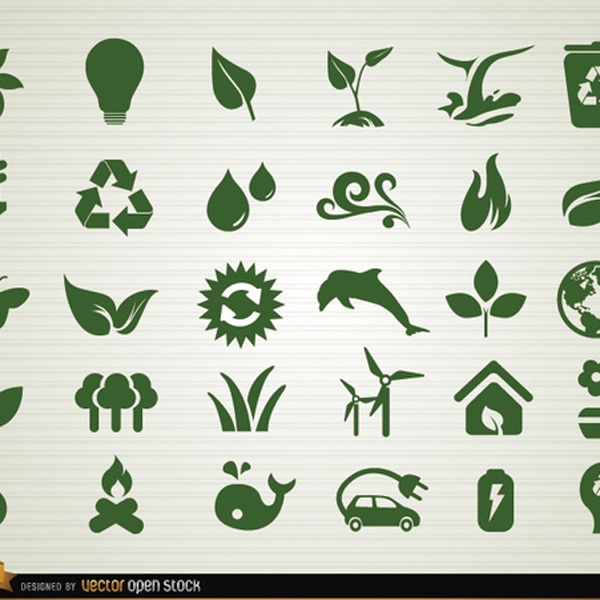 600x600 Environmental Vector Icon Pack