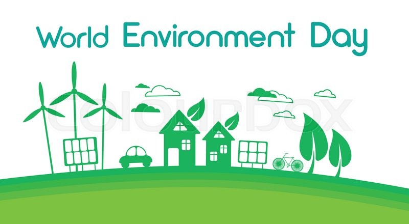 800x440 Green City Silhouette Wind Turbine Solar Energy Panel World