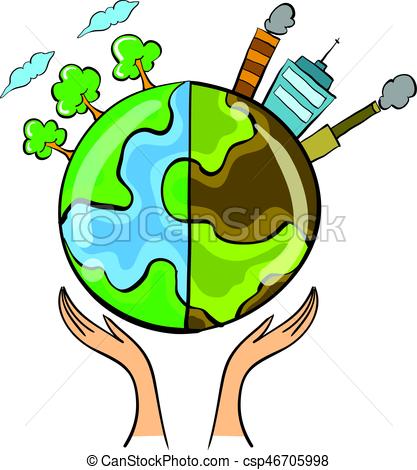 417x470 Collection Bad Environment World Doodle Vector Art.