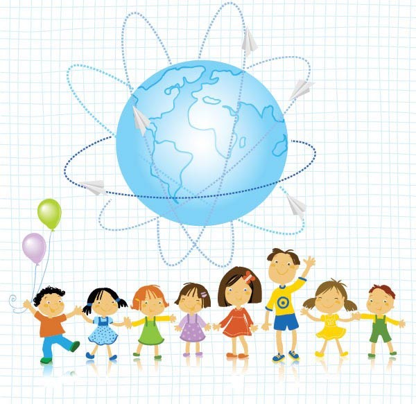 600x583 Happy Childrens Day Eps Vector