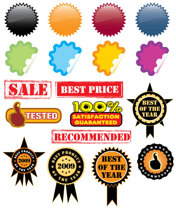 600x710 Sticker Vector In Eps Format 123freevectors