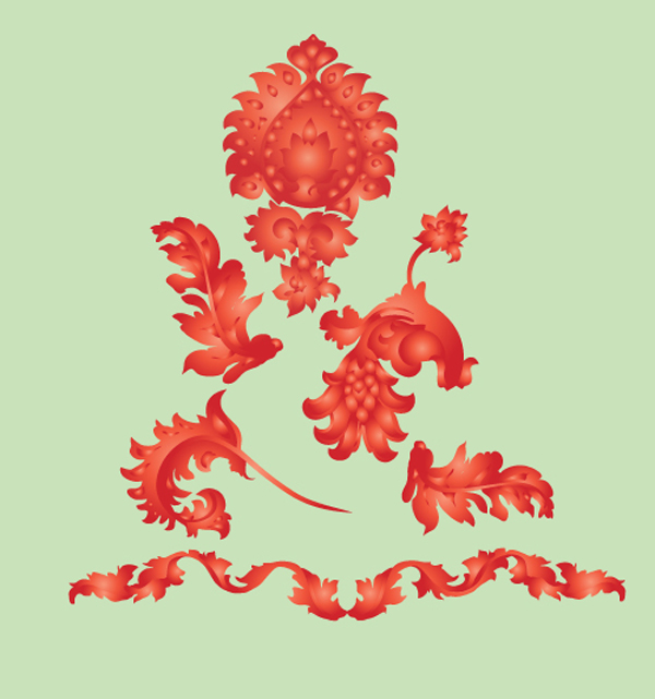 600x641 Free Vintage Graphics Flourish Vector Ornaments