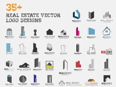 392x293 Real Estate Vector Logo Design