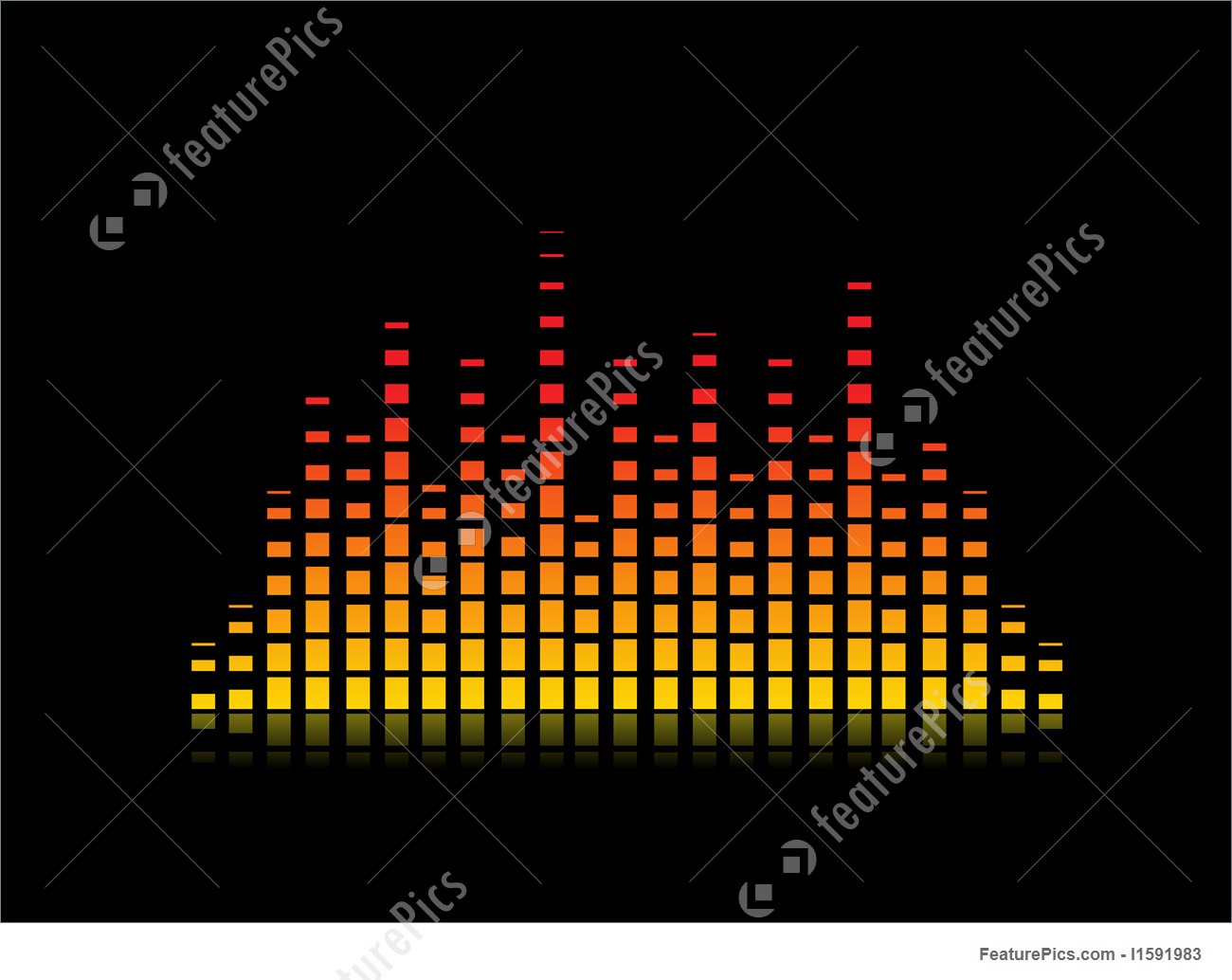 1300x1034 Vector Equalizer Digital Stock Illustration I1591983