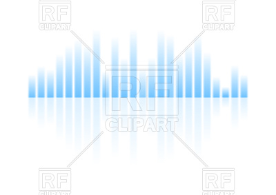 400x283 Blue Musical Equalizer Vector Image Vector Artwork Of Design