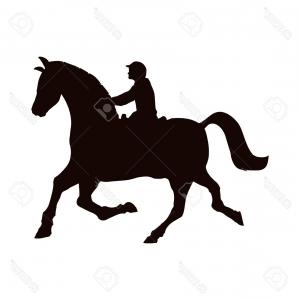 300x300 Horse Rider Vector Silhouette Eps Sohadacouri