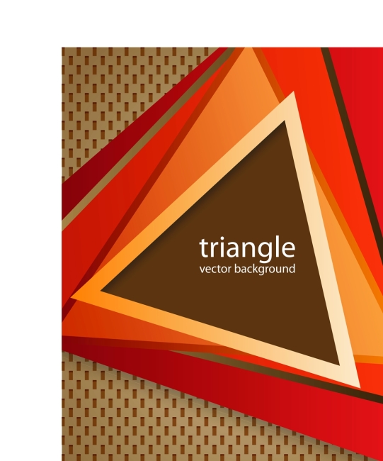 541x650 Vector Seven Color Equilateral Triangle Graphic Vector Free