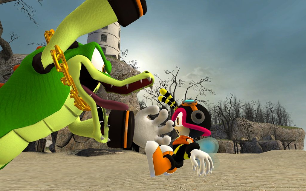 1024x640 Vector Has Had It With Charmy Sonic The Hedgehog Know Your Meme