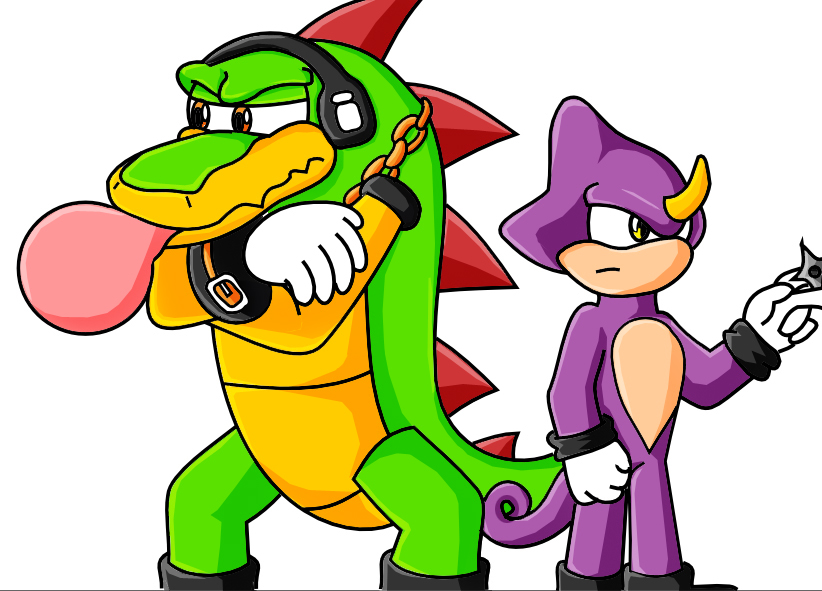 822x591 Vector And Espio. By Exotoxicimpulse