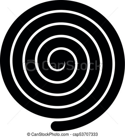 428x470 Plano, Simple, Espiral, Vector, Negro, Grueso