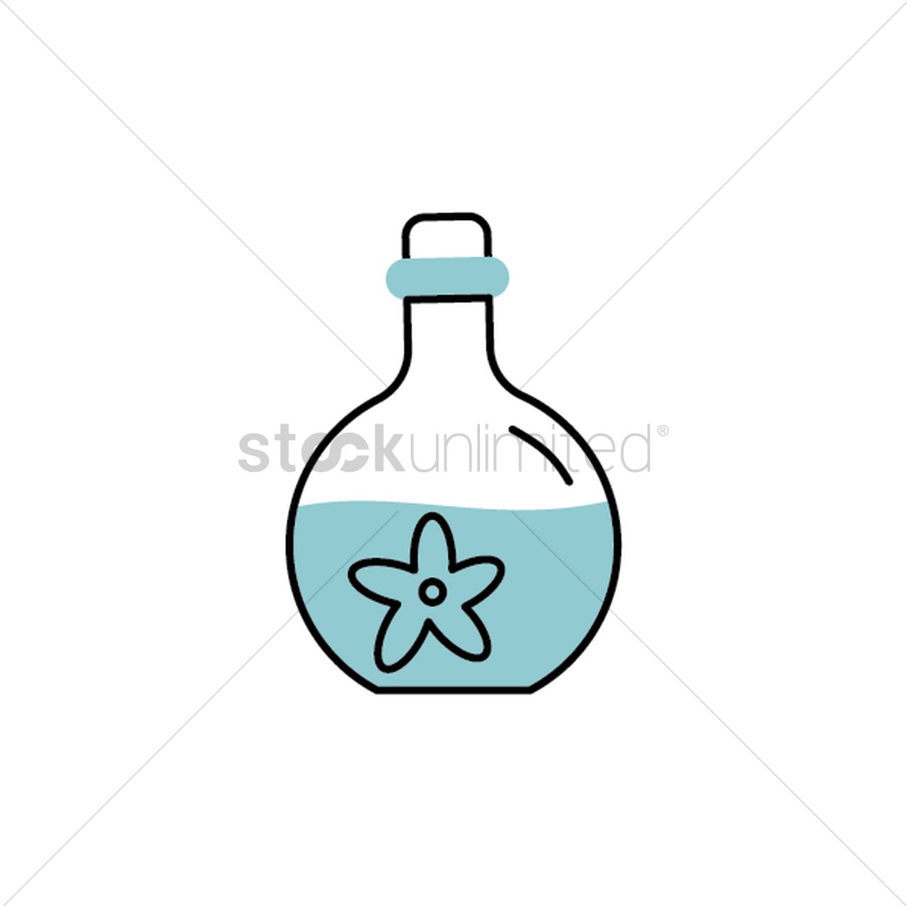1300x1298 Essential Oil Bottle Vector Image