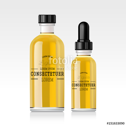 498x500 Realistic Essential Oil Bottle. Mock Up Stock Image And Royalty
