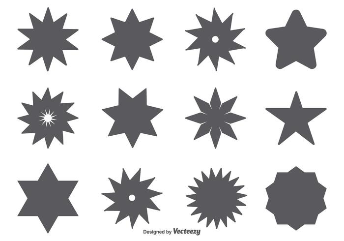 700x490 Vector Forma De Estrella Conjunto