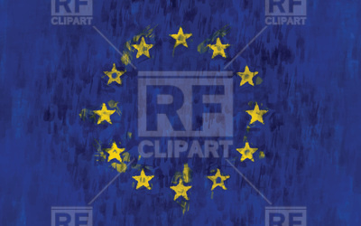 400x250 Eu Flag Painting Background Vector Image Vector Artwork Of Signs