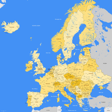 368x368 Europe Vector Map Free Free Vector Download (2,765 Free Vector