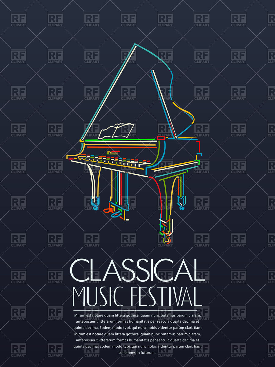 900x1200 Music Event Poster With Piano On Grey Background Vector Image