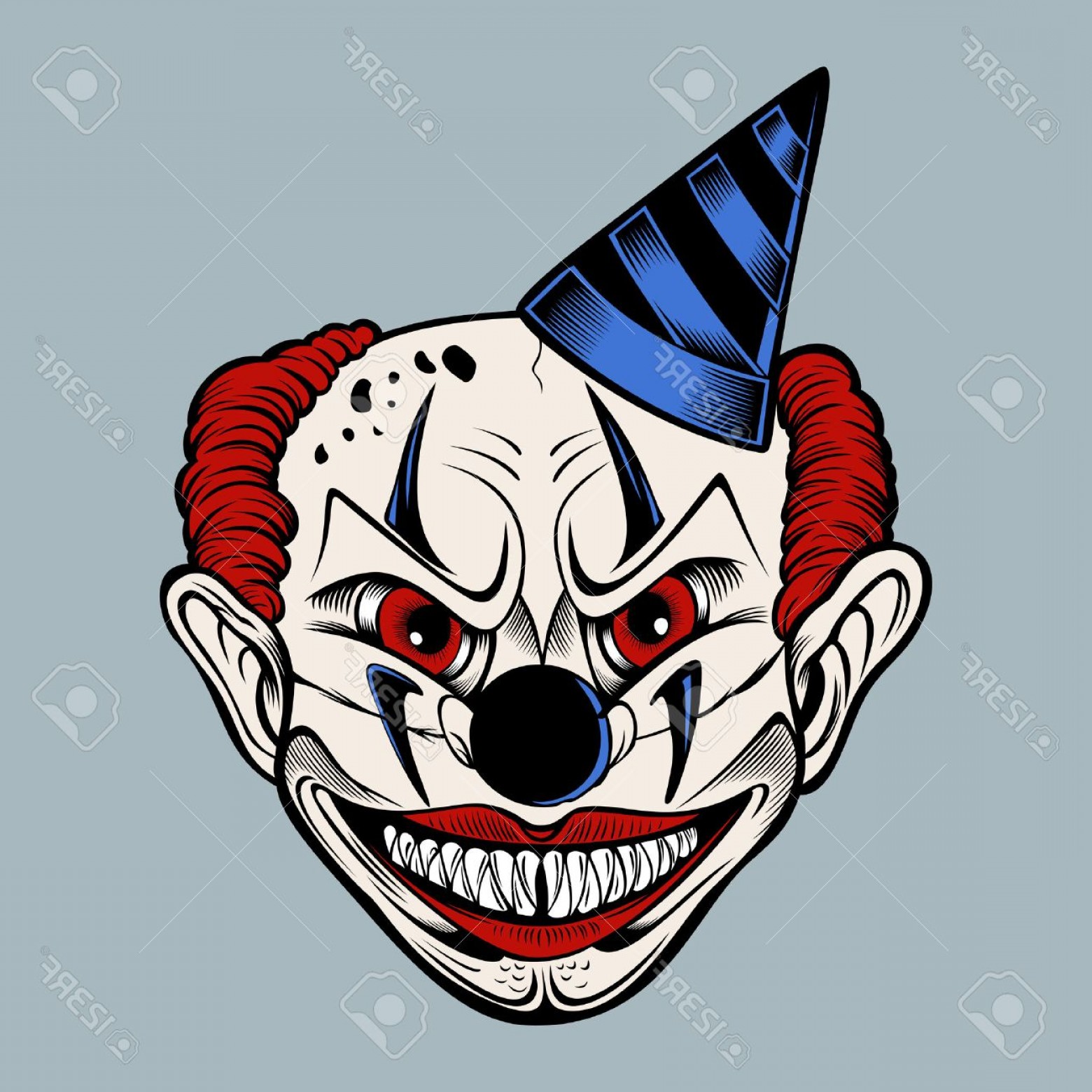 Evil Clown Vector at GetDrawings | Free download