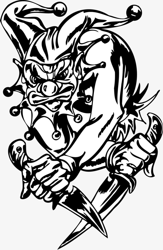 650x998 Vector Evil Clown, Clown, Vector, Magic Png And Vector For Free