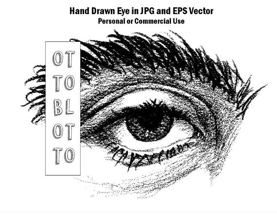 570x456 Evil Eye Drawing Printable Hand Drawn Eye Vector Art Digital Etsy