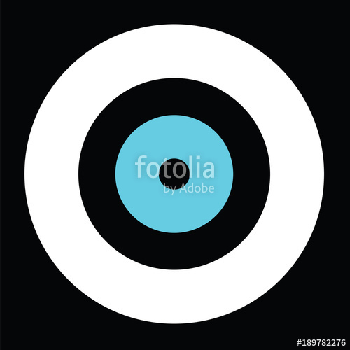 500x500 Black Evil Eye Vector