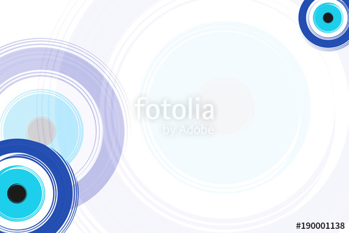 500x334 Card With Blue Evil Eyes