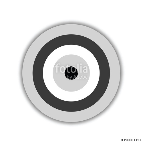 500x500 Evil Eye Vector In Black And Grey Colors