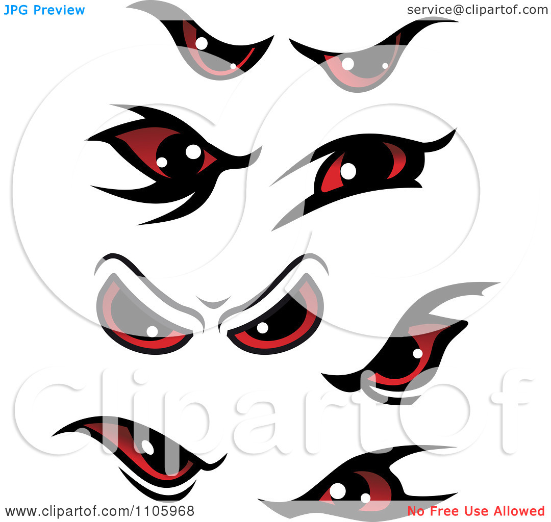1080x1024 Evil Eyes Clipart