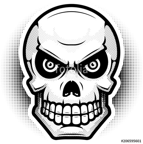 495x500 Evil Skull Illustration Stock Image And Royalty Free Vector Files