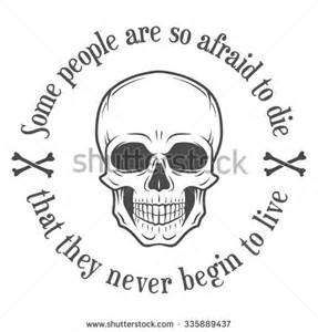 287x300 Human Evil Skull Vector. Death Quote Background. Motivation T