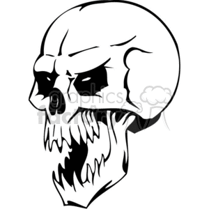 300x300 Royalty Free Evil Skull 368869 Vector Clip Art Image