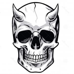 300x300 Stock Illustration Human Evil Skull Vector Jolly Shopatcloth